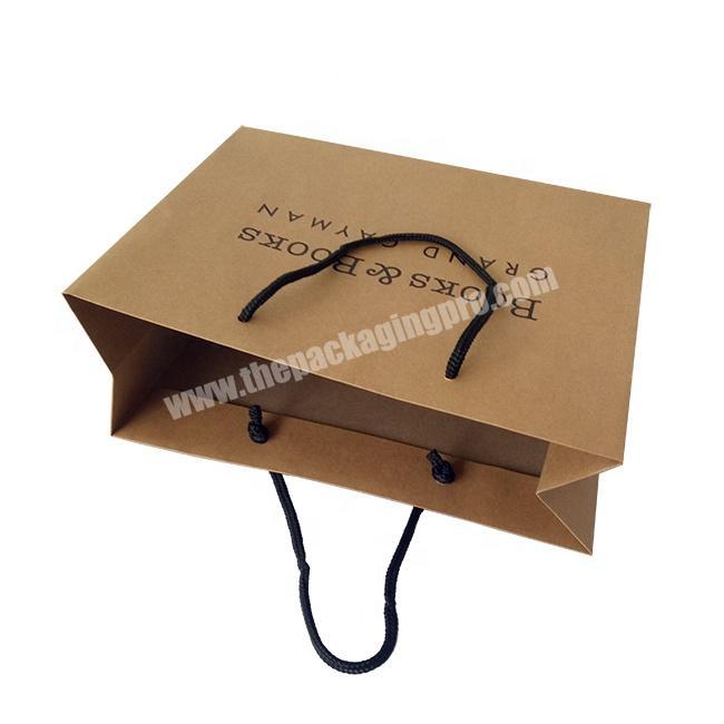 Kraft Paper Bags Heavy Duty With Handles Shopping Bag For Book Store