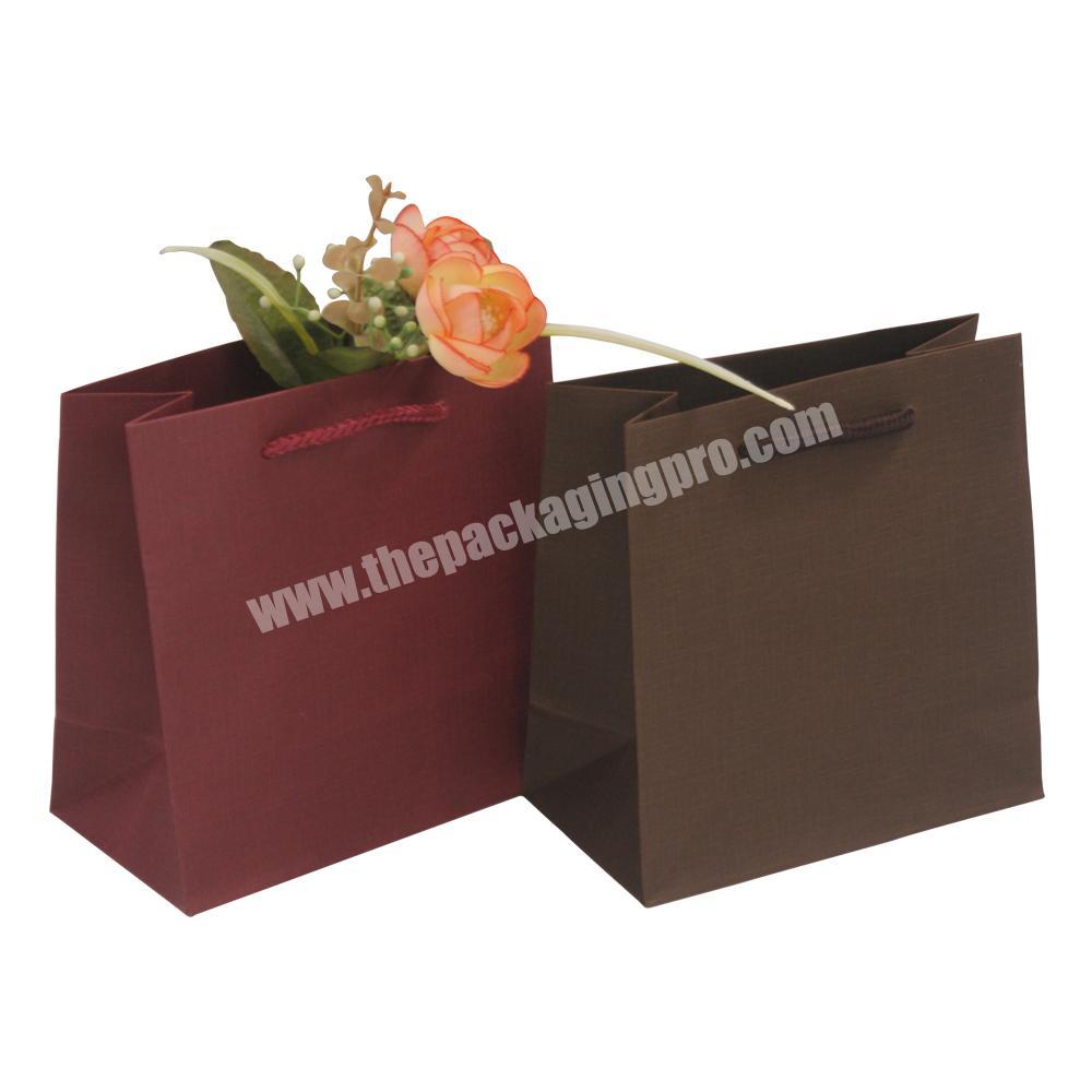 Excellent quality custom kraft paper shopping bag with handles kraft paper packaging bag