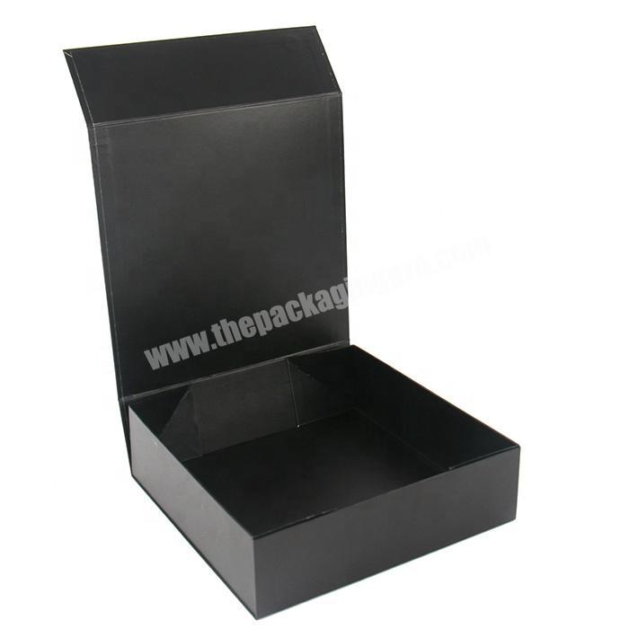 Black Gift Box Cardboard Box Eco Friendly Custom Printed Mailer Packaging Clothe Folding Rigid Paper Coated Paper Gift & Craft