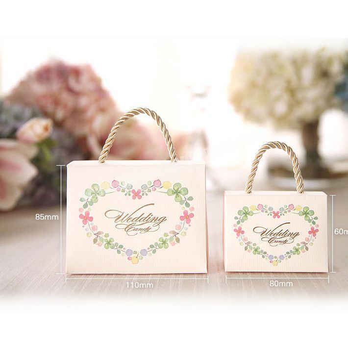 Hot selling candy box paper gift box for romantic wedding custom printing