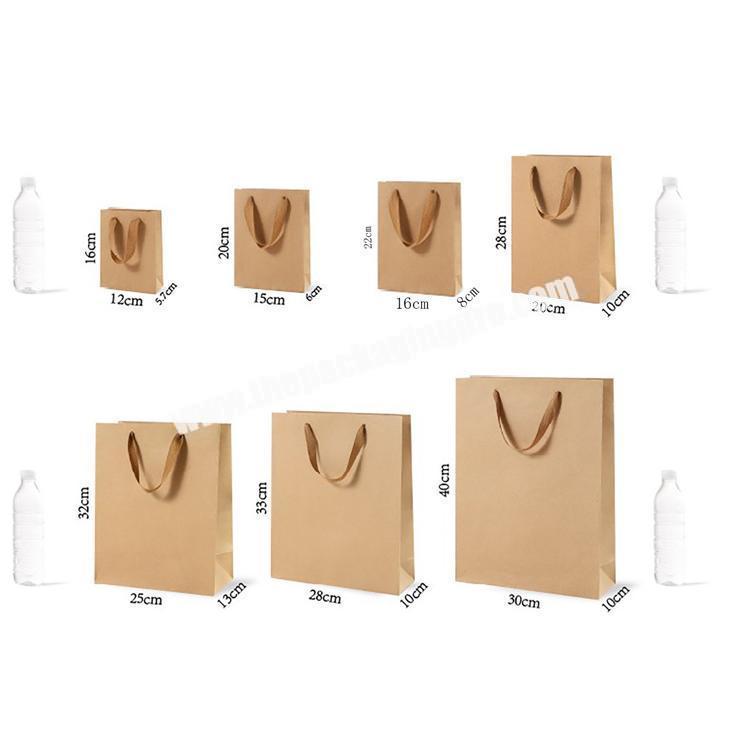 Grocery Reusable Kraft Heavy Duty Brown Garbage Paper Bag high quality