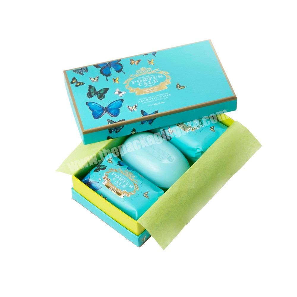 Custom Luxury Cardboard Hard Paper Soap Packaging Handmade Natural Soap Bar Packaging Gift Box