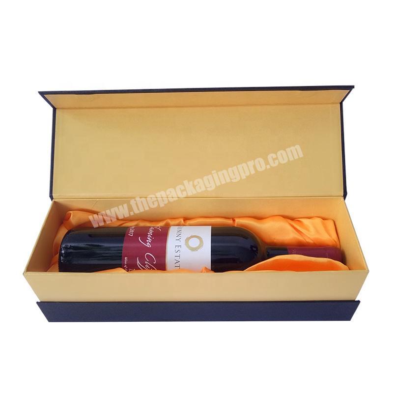Custom Logo High Quality Foam Wine Box Rigid Cardboard Protective Packaging Gift Box