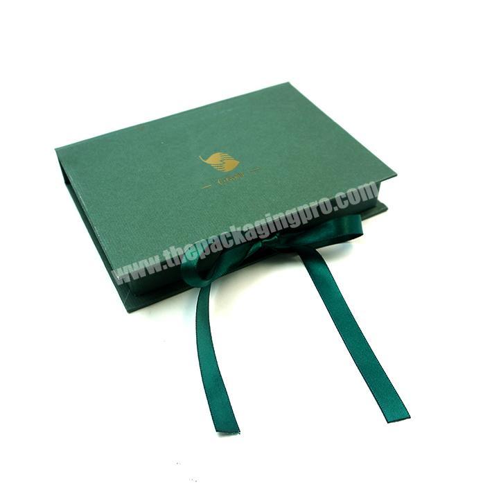 Custom Women Dress Army Green Book Shape Gift Box Green Clothing Packaging Box Shoes and Clothing Packaging Coated Paper Cygedin