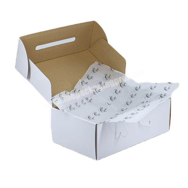 Customized logo shipping corrugated box for clothing packing
