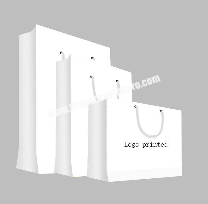 Company logo printed shopping paper bag  custom printed paper bags with logos