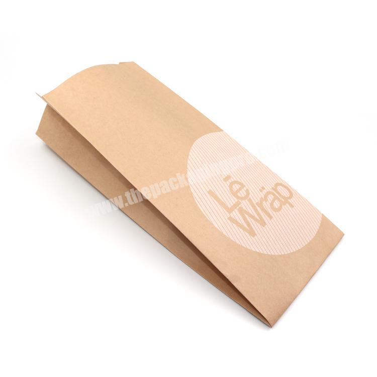 Factory Supplier Food Packaging Custom Made Printed Strong French Bread Kraft Paper Bag For Bakery