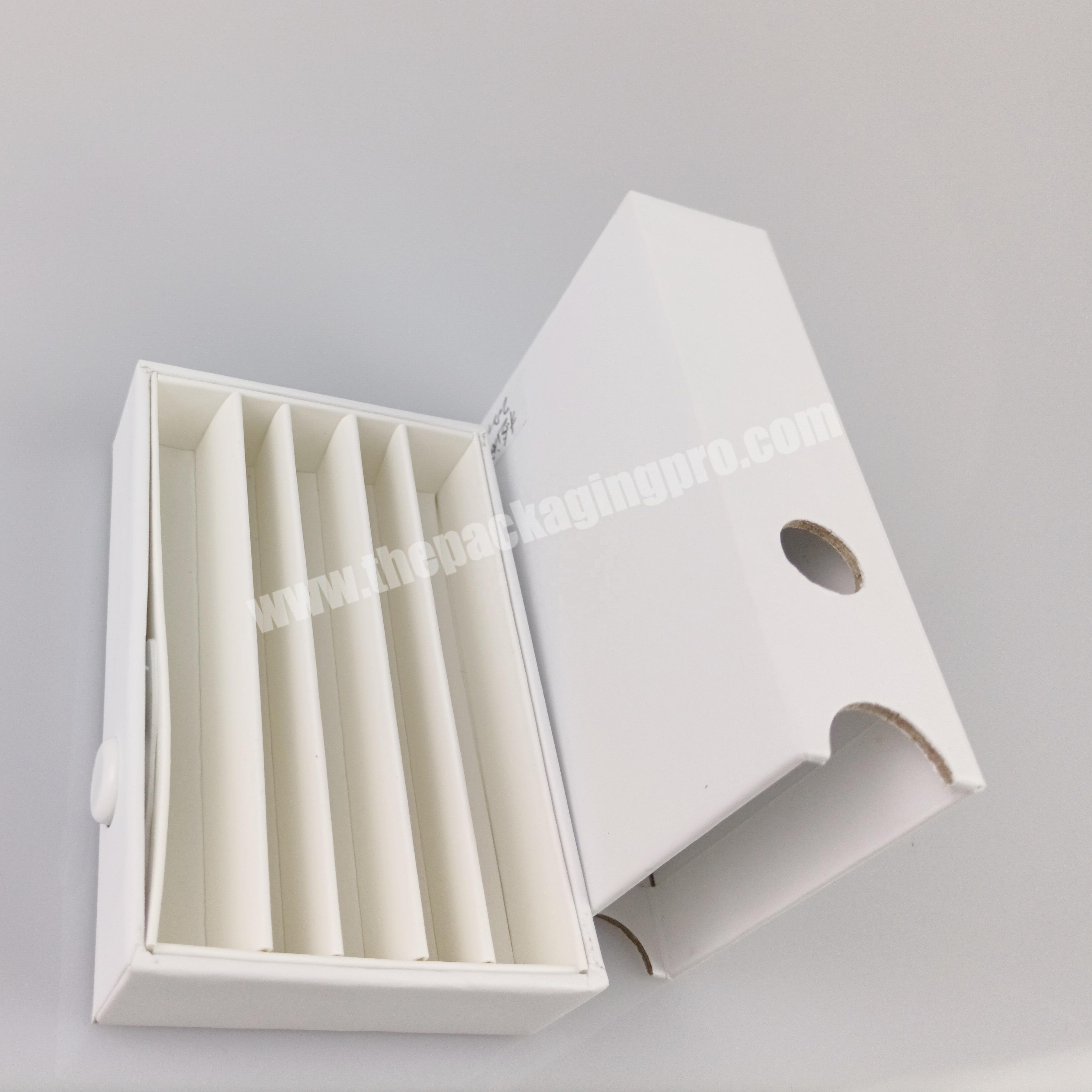 Custom Printed Cardboard Cigarette Packaging  Child Resistant 5 Pre Rolls Joint Packaging Box with Divider Section