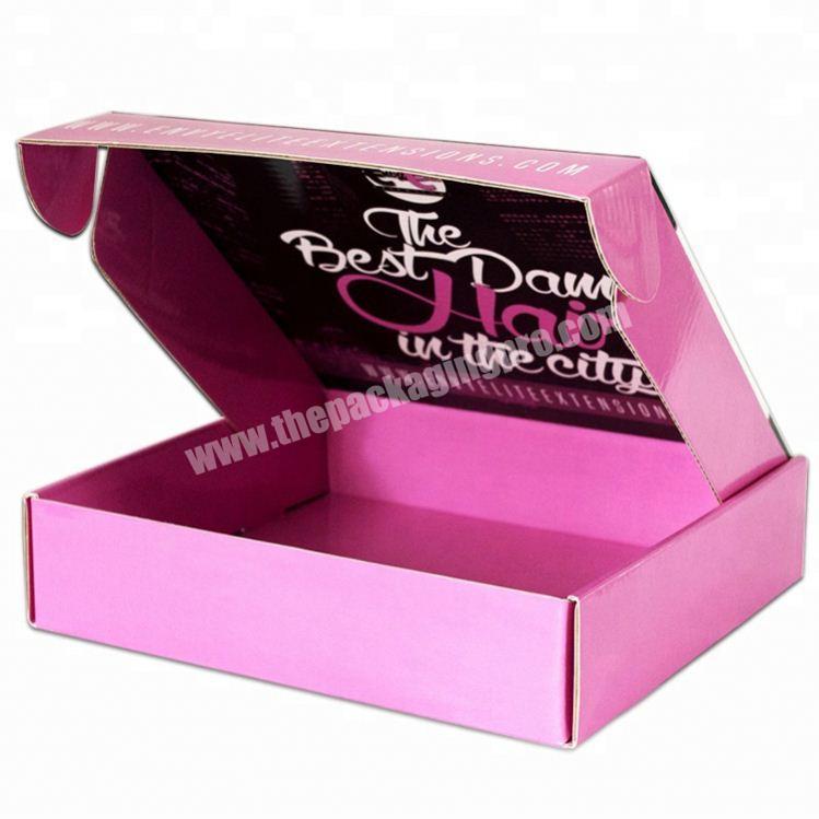 Good Price custom red wig luxury paper packaging shipping box