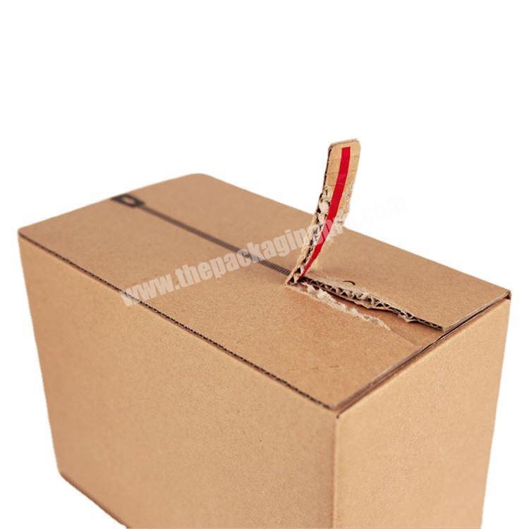 Recycled materials brown plain corrugated paper mailer boxes with custom logo inside the box