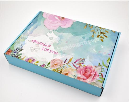 Custom printed luxury gift shipping paper box for jewelry packaging with logo