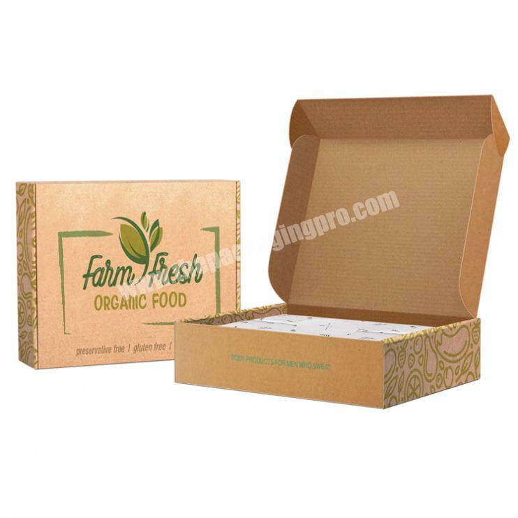 High Quality Customized Printing Logo Eco Friendly Brown Kraft Box Packaging E Flute Corrugated Cardboard Box
