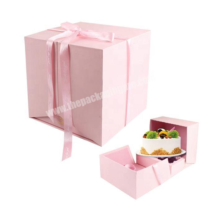 Paper Gift Box That Two Sides Tuck Opens All Sides Rigid Cardboard Gift Boxes