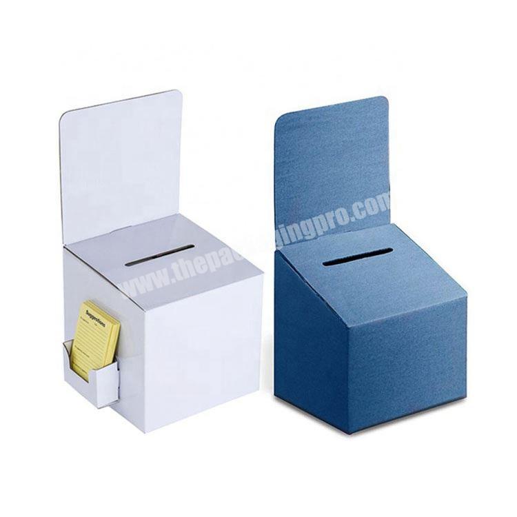 Custom Design Cheaper Paper Ballot Display Box Free Promotion Box