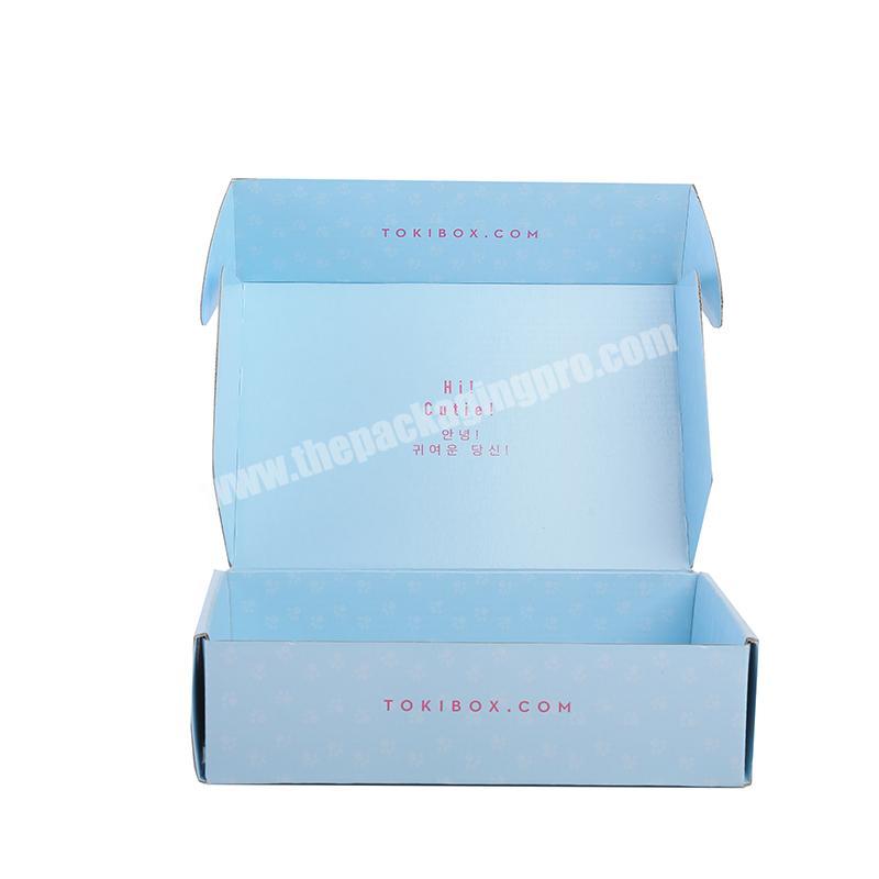 Factory price  foldadble clothing  box  shipping corrugated paper  packaging  for men's clothing