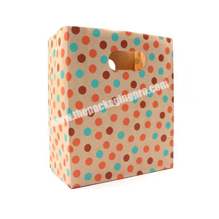 Recycly Widely uesd die cut design shopping paper bag