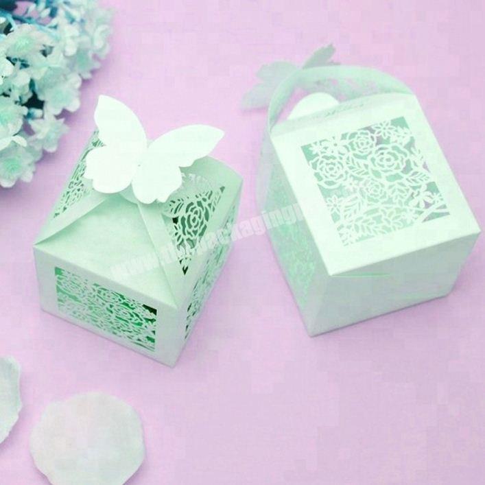 Wholesale cheap wedding door gift box,laser cut wedding favor boxes for candy