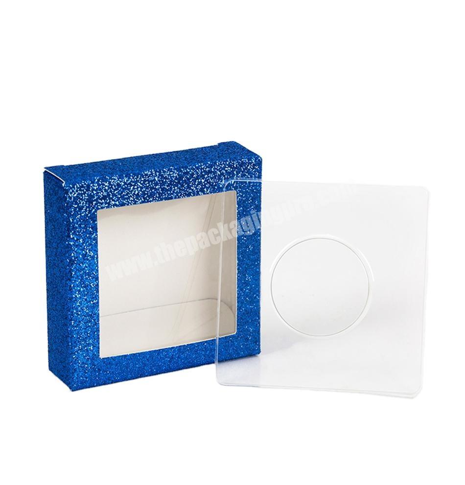 Square Packing Box For Eyelash Blank Eyelashes Plastic Package All Transparent Lid Tray Eyelashes DIY Soft Packing Box Tools