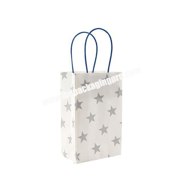 Custom Logo Printed Recycle Paper Gift Bags For Small Adorn Article