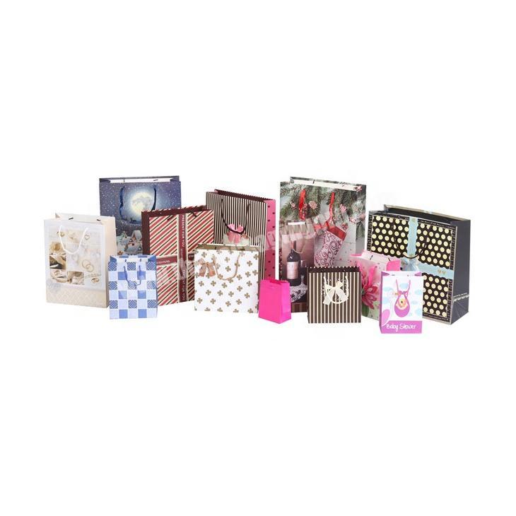 Multiple Styles Personalized Glitter Wedding Wrapping Paper Gift Shopping Bags 3D