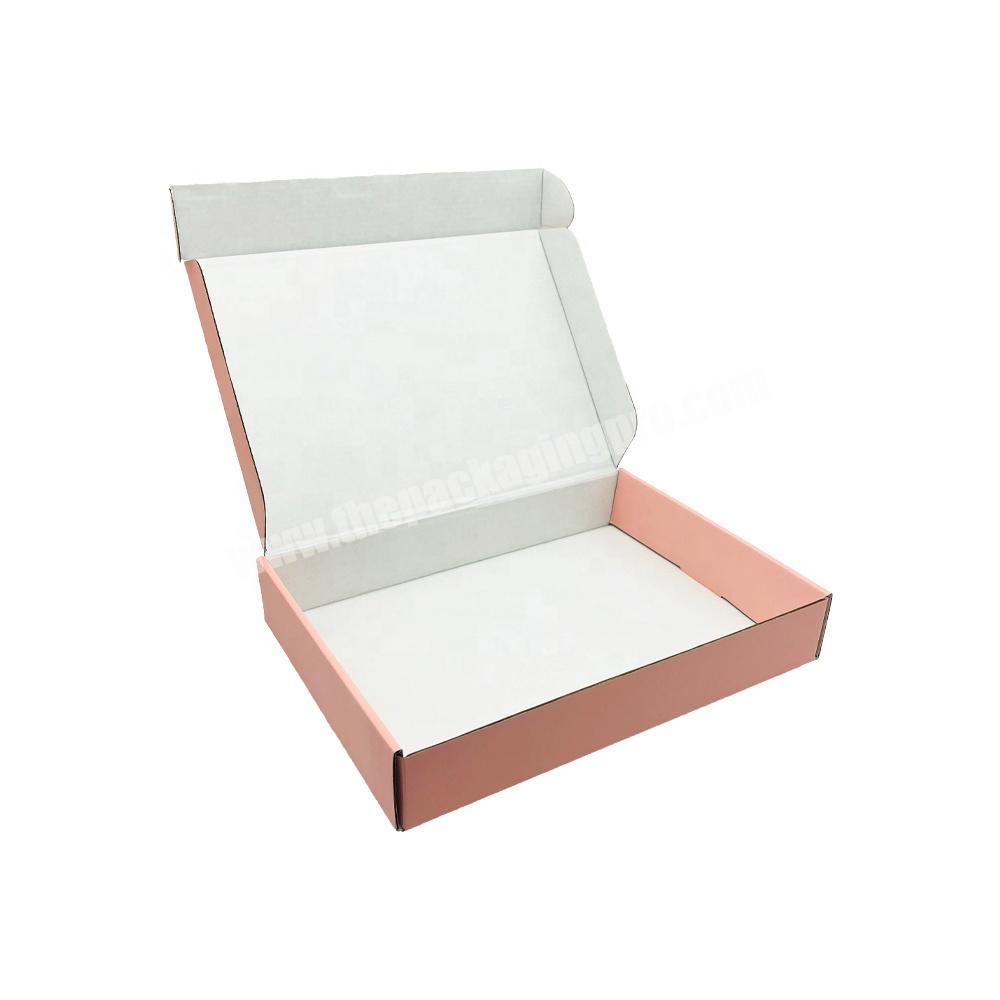 Manufacturer Custom Pink Corrugated Cardboard Shipping Box With Handle for Wallet