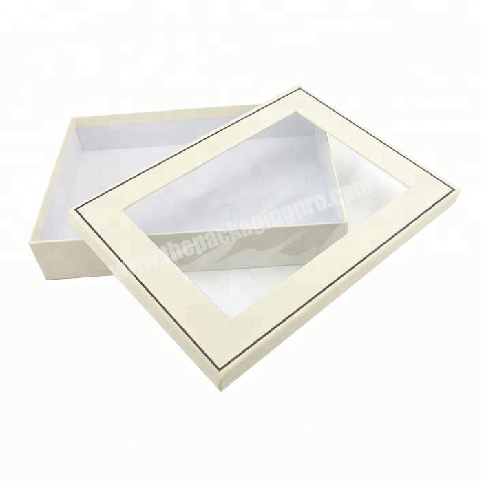 Custom Cardboard Box with Clear Window Gift Box Clothing Packaging Box China Manufacture