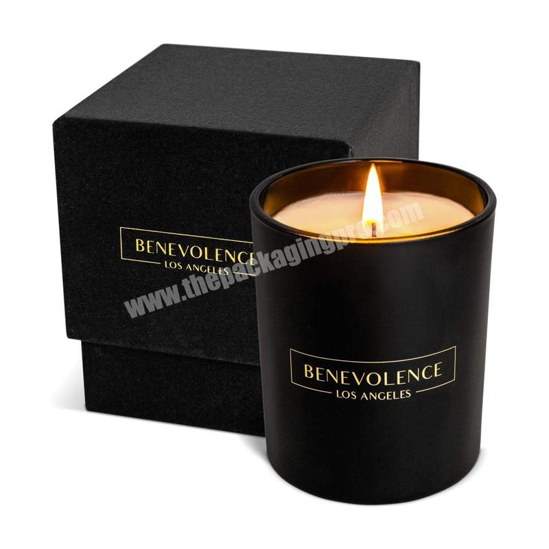 High-end luxury romantic style custom size printing logo candle round box packing box