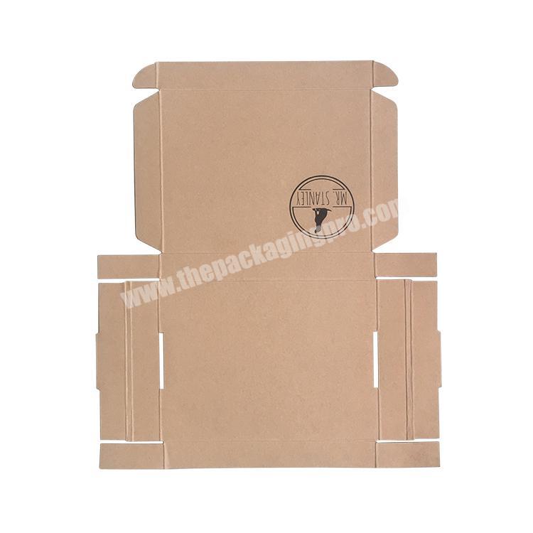Brown Soft T-shirt Dress Tuck Top Subscription E Flute Corrugated Paper Surprise Toy Products Custom Garment Mailer Box