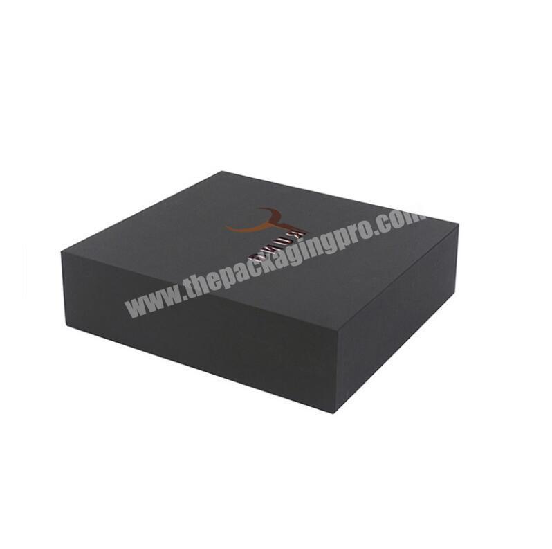 Hot sale black gift box Can be installed clothes Factory customized direct sales