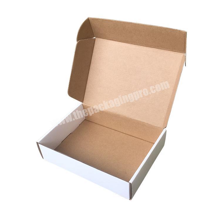 White Cardboard Postal Custom Shipping Gift Corrugated Wholesale Post Packaging Logo Good Price Luxury Mailing Box