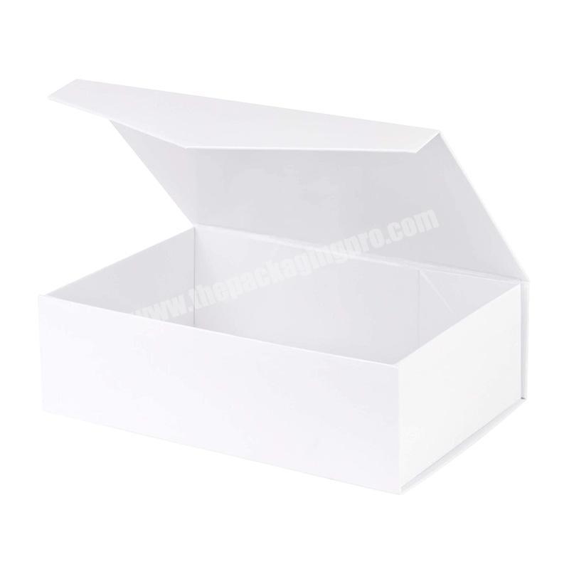 Factory Direct sales custom color size large capacity rectangle folding gift box