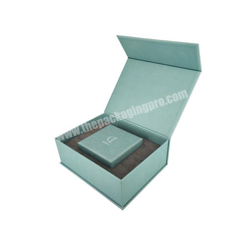 Wholesale high quality impress mint green personalised gift box