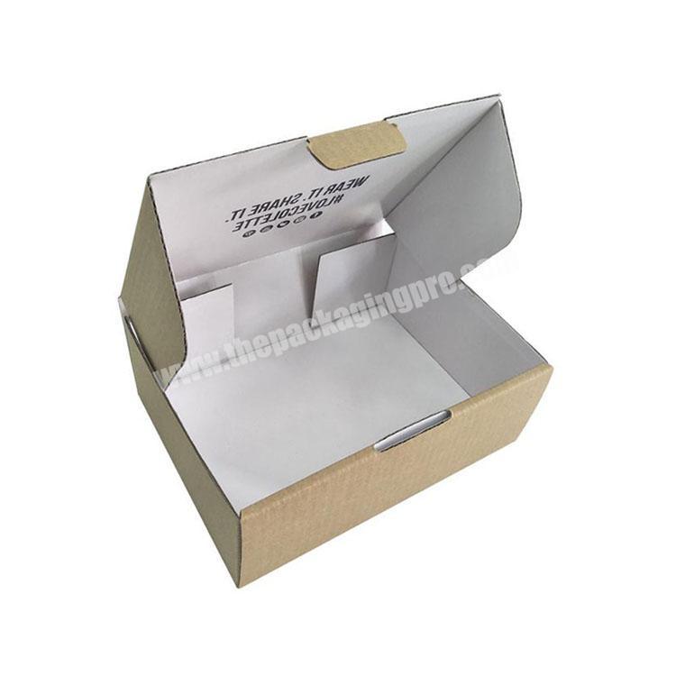 Made Black Mailer Corrugated Packaging Kraft Shipping Mailing Box Custom Logo