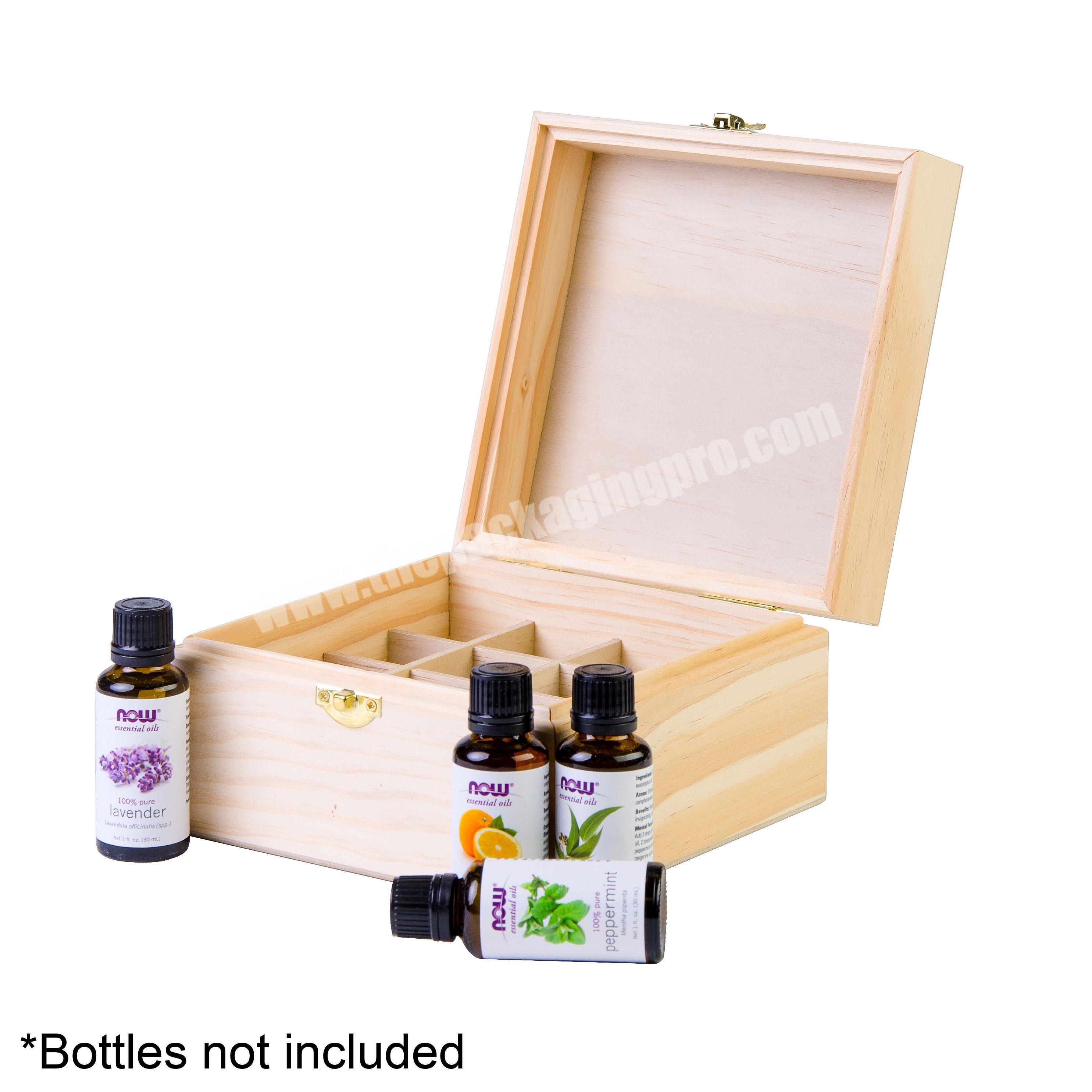 2021 hot-selling Essential Oil Bottle Box Factory Made Essential Oil Wood Bottle Box Solid Wood