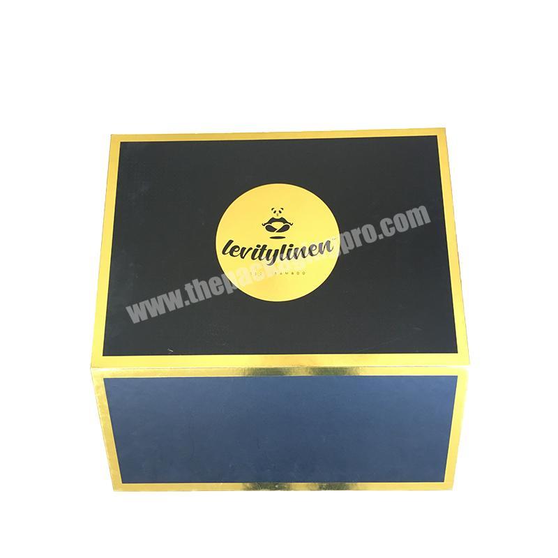 Color Printing Shopping Closures Window Custom Top For Hair Extension Cardboard Closure Diy Magnetic Lid Premium Gift Box