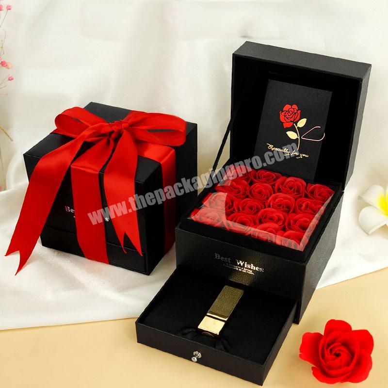 Embossing Flower Baby Birthday Boxes Hajj Gift Box Special Color Pasteboard Golden Hot Or Silver Stamp Wedding Guest Gifts Packs
