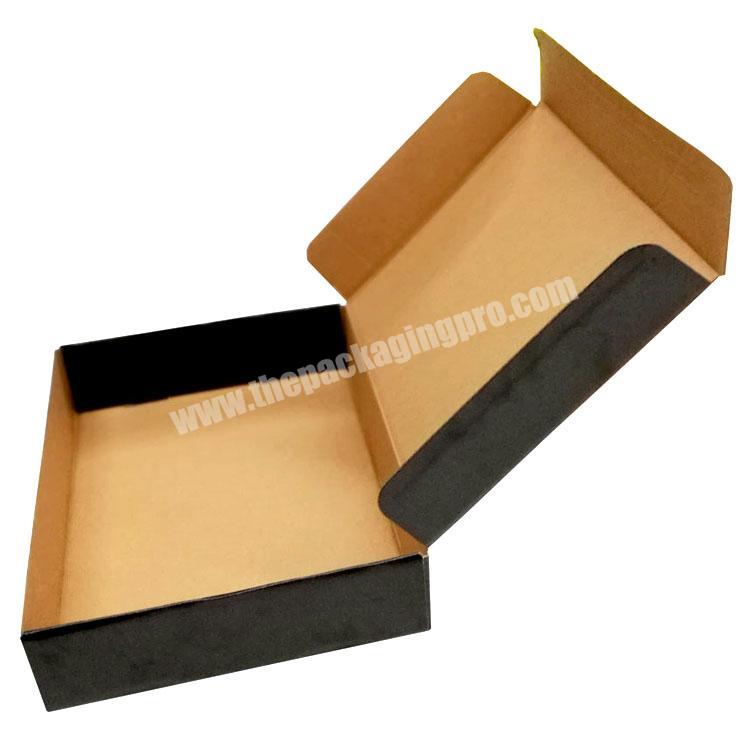 Brown Custom Mailer Color Mailing Postal Luxury Corrugated Moving Retail Paper Black Cardboard Packaging Shipping Mail Box