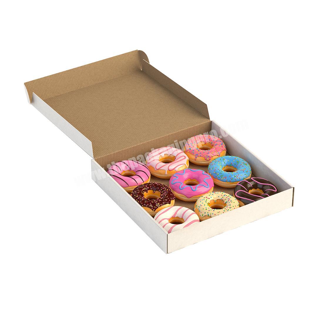 Custom logo folding paper donut packaging boxes for sales