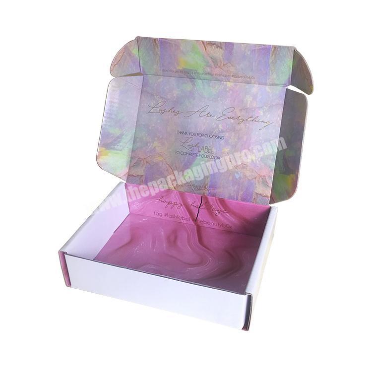 Corrugated White Hot Stamping Gold Silver E-commerce Tuck Flap Packaging Elegant Wine For Lockets Printed Sweet Paper Box