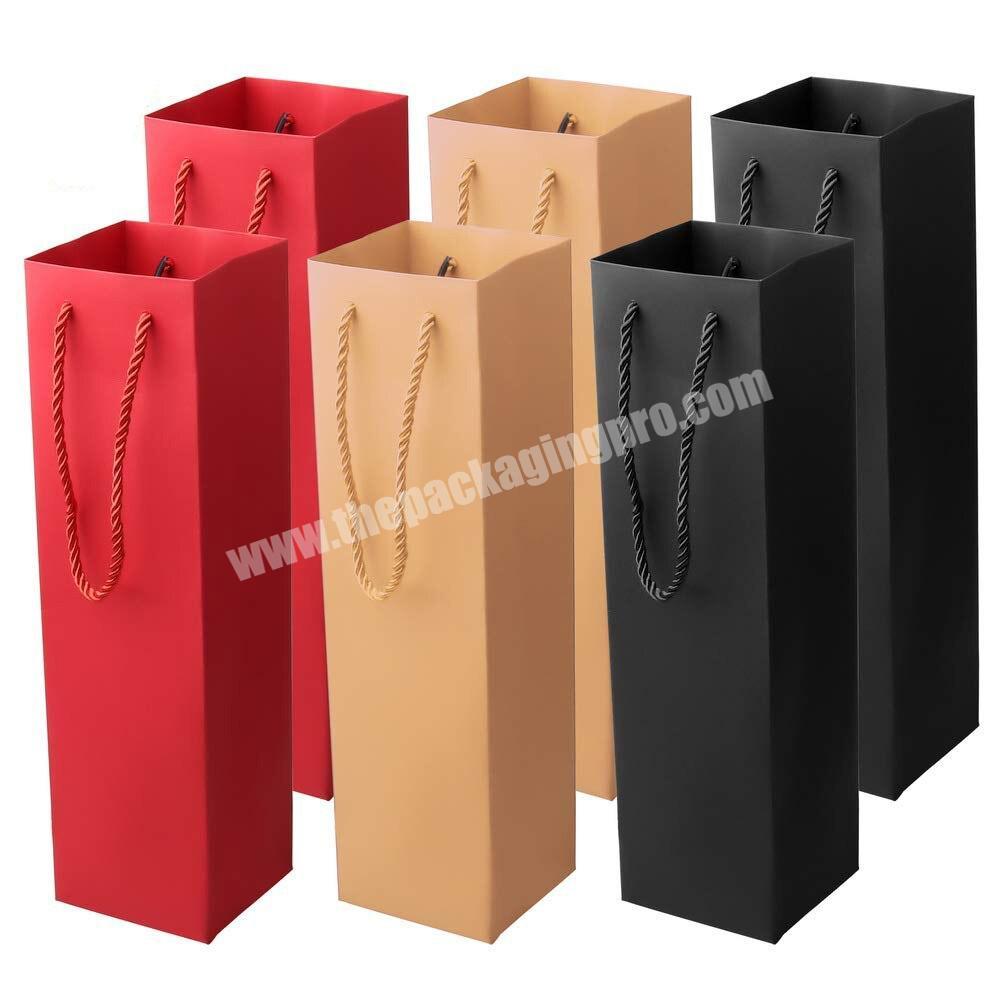 2021 hot sale in Amazon and Ebay  wholesale  custom logo wine gift boxes with handle