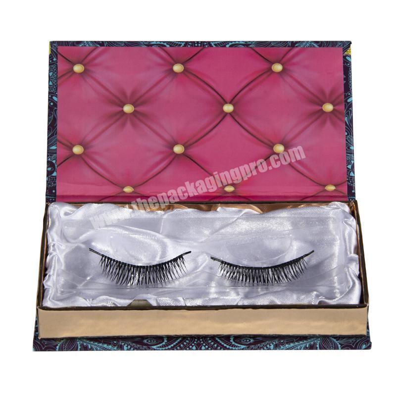Custom Logo Black False Magnetic Eyelash Paper Box Private Label Eyelashes kit Packaging Box