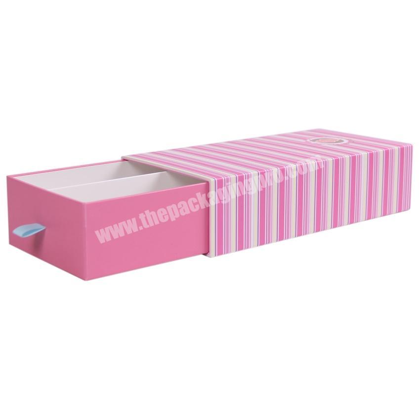 2021 Gift Paper Christmas Packaging Magnetic Small Chocolate Ribbon Cosmetic Packing Drawer Box