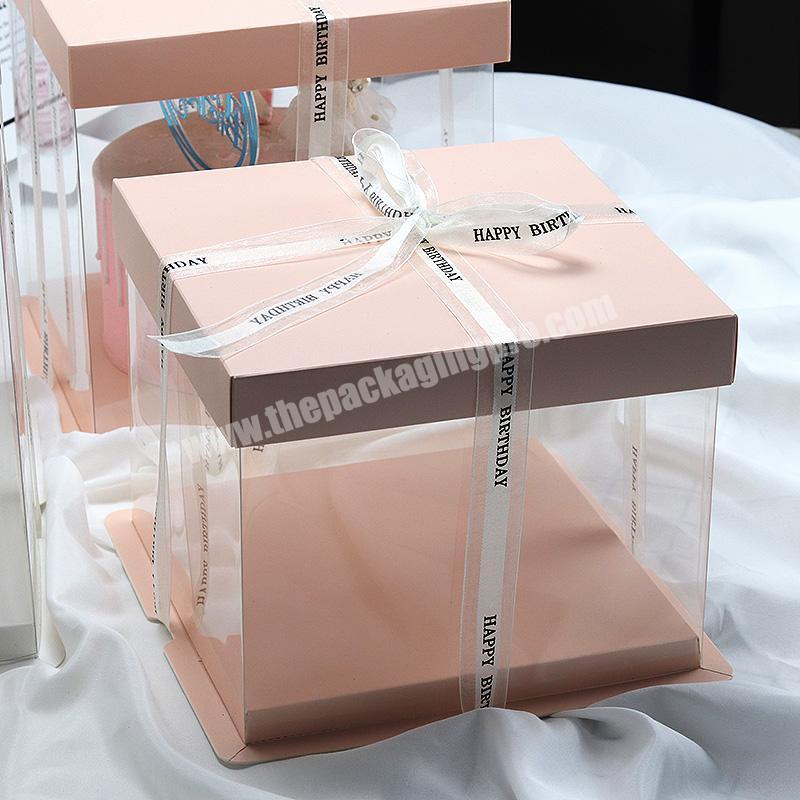 High Quality Corrugated Brown Varnishing Round Frozen Cake Packaging Paper Mini Cupcake Boxes New Design Mooncake Box