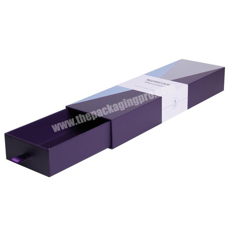 Custom Luxury Gift Packaging Boxes Magnetic Lid Paper Bridesmaid Package Black Drawer Box
