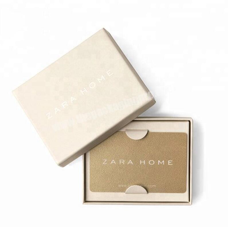 Wholesale luxury business VIP cards slots paper box /gift card box with insert