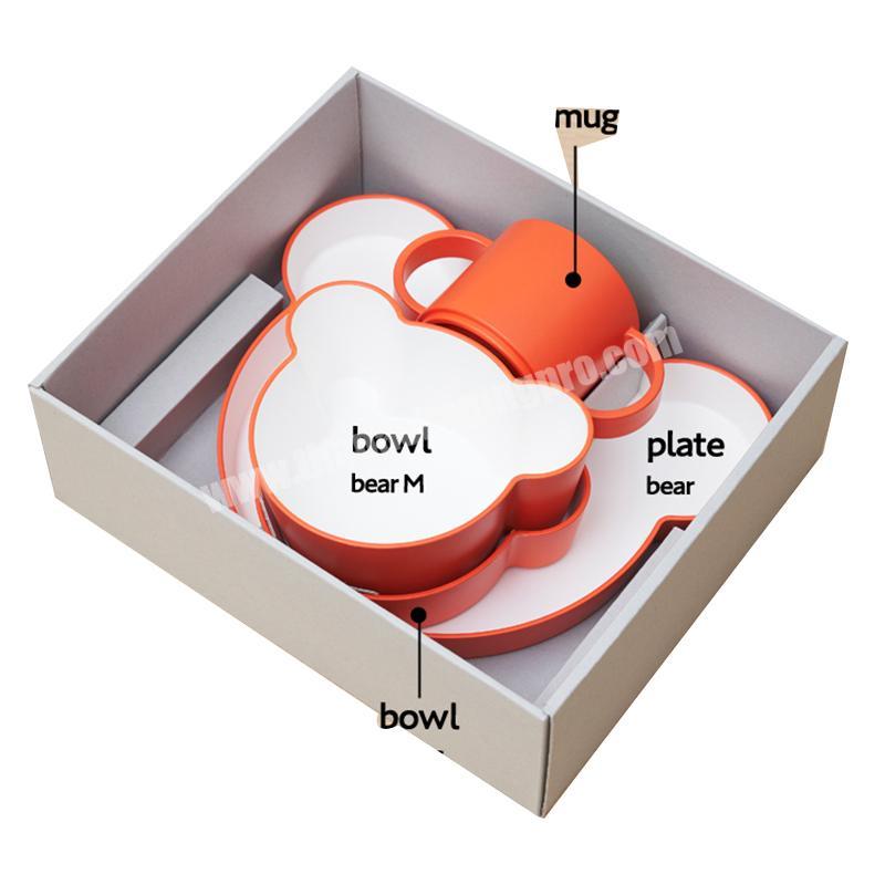 High Quality Cardboard Paper Dish Round Box Kids Mickey Dish Packaging Box Gift Box
