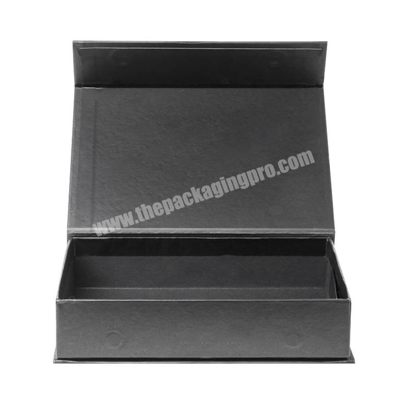 2021 hot-selling in Amazon and Ebey folding custom black mailing box with ribbon