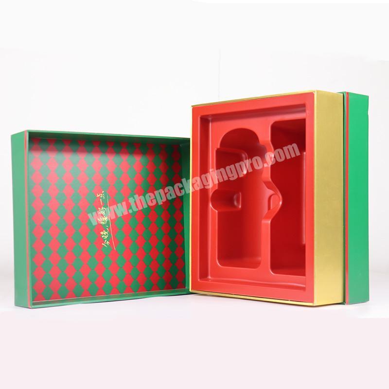 Kettle cristmas gift box packaging paperboard boxes with plastic inner card