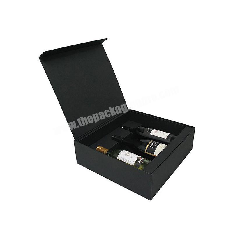 luxury packaging paper box cardboard wine glass packing gift box with foam insert