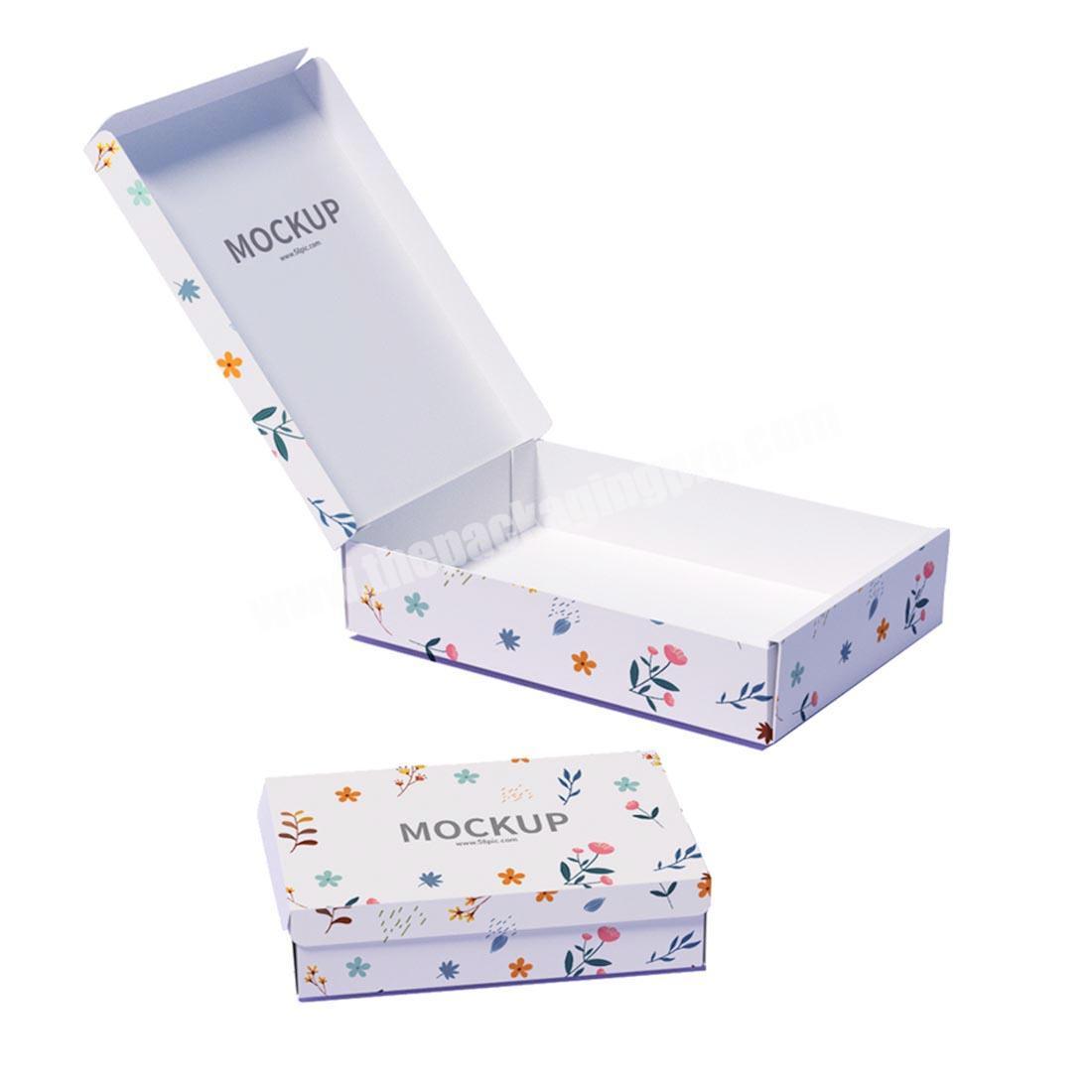 Printed Logo foldable clothes gift box for clothes